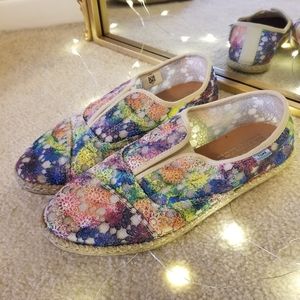 Toms Rainbow Crochet Alpargatas